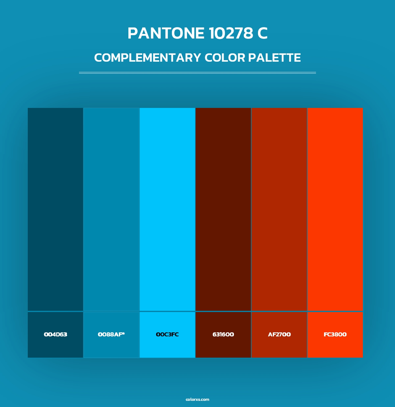 PANTONE 10278 C - Complementary Color Palette