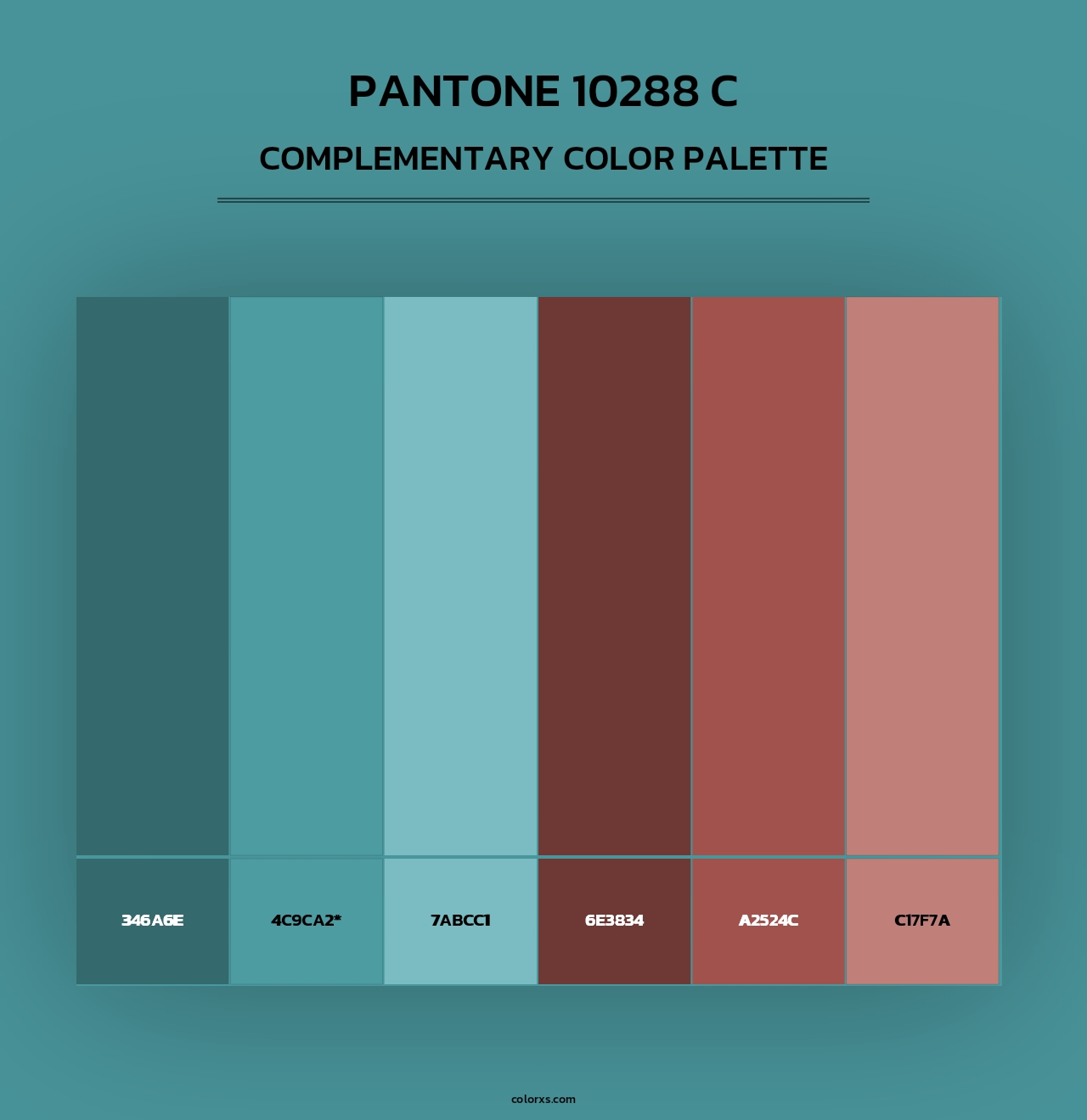 PANTONE 10288 C - Complementary Color Palette