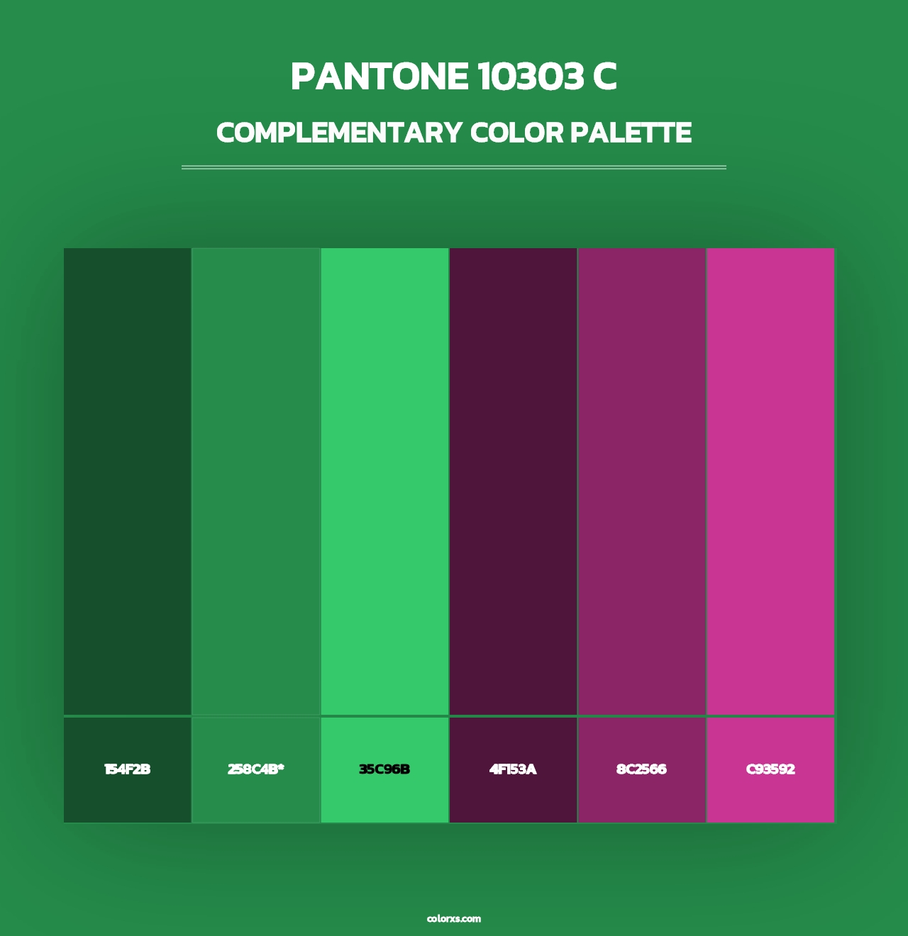 PANTONE 10303 C - Complementary Color Palette