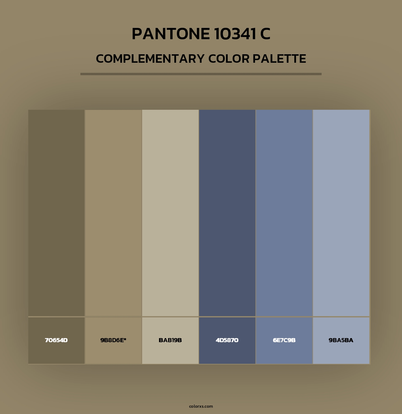 PANTONE 10341 C - Complementary Color Palette