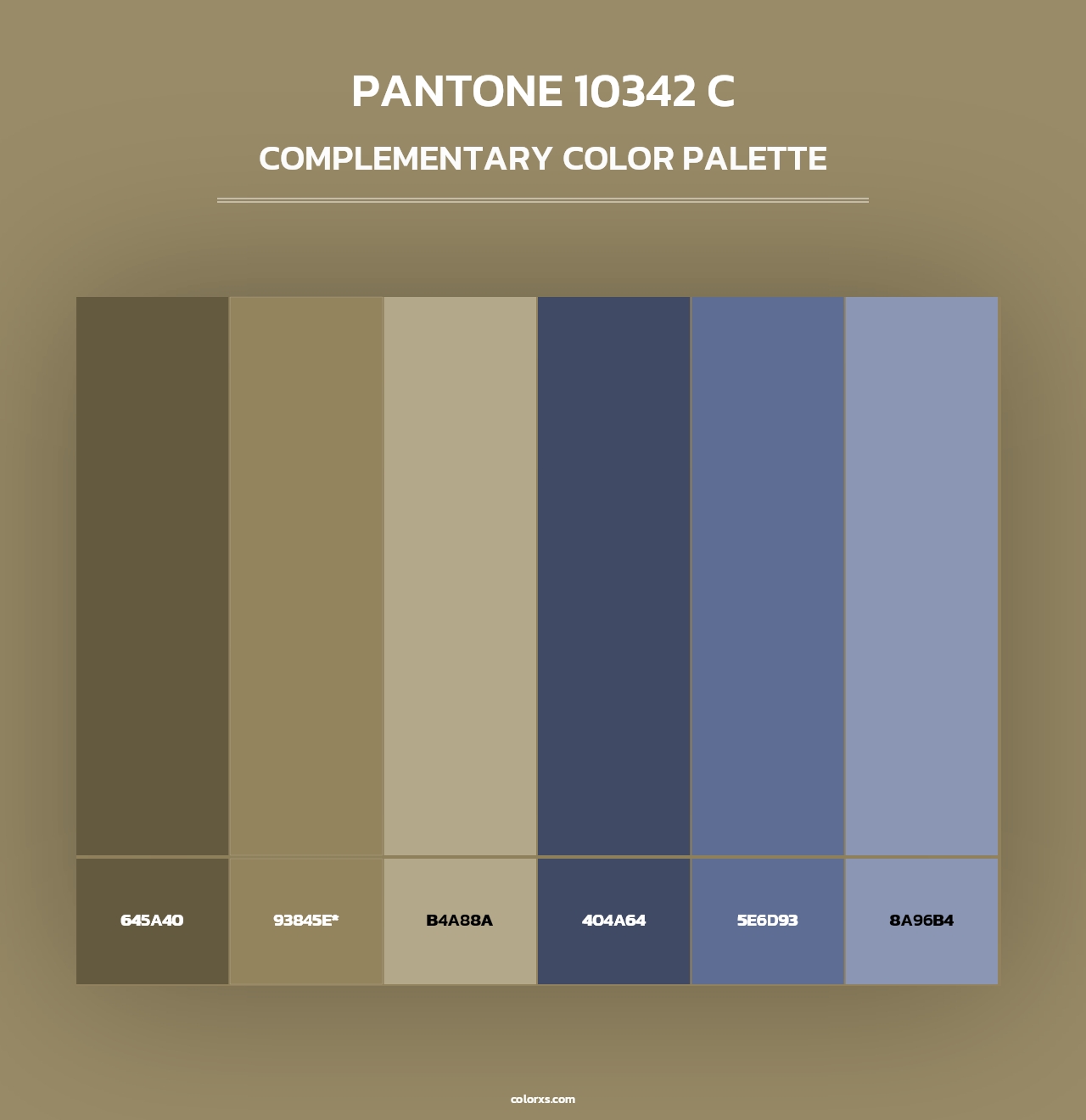 PANTONE 10342 C - Complementary Color Palette