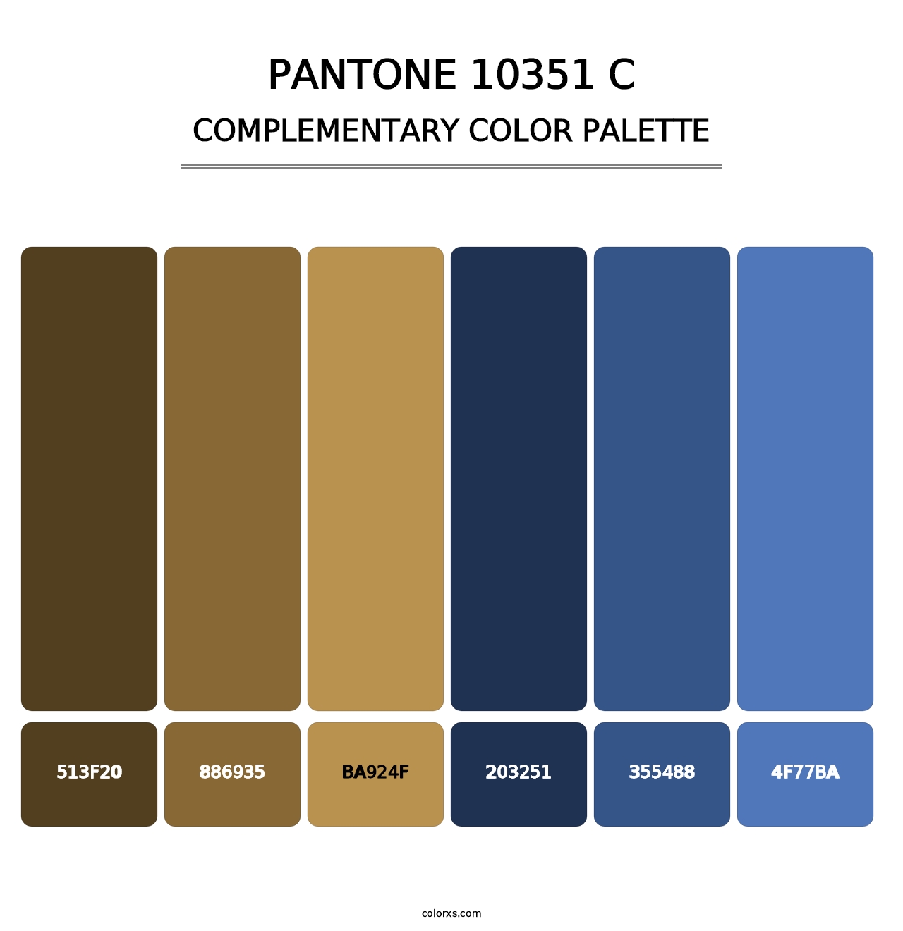 PANTONE 10351 C - Complementary Color Palette