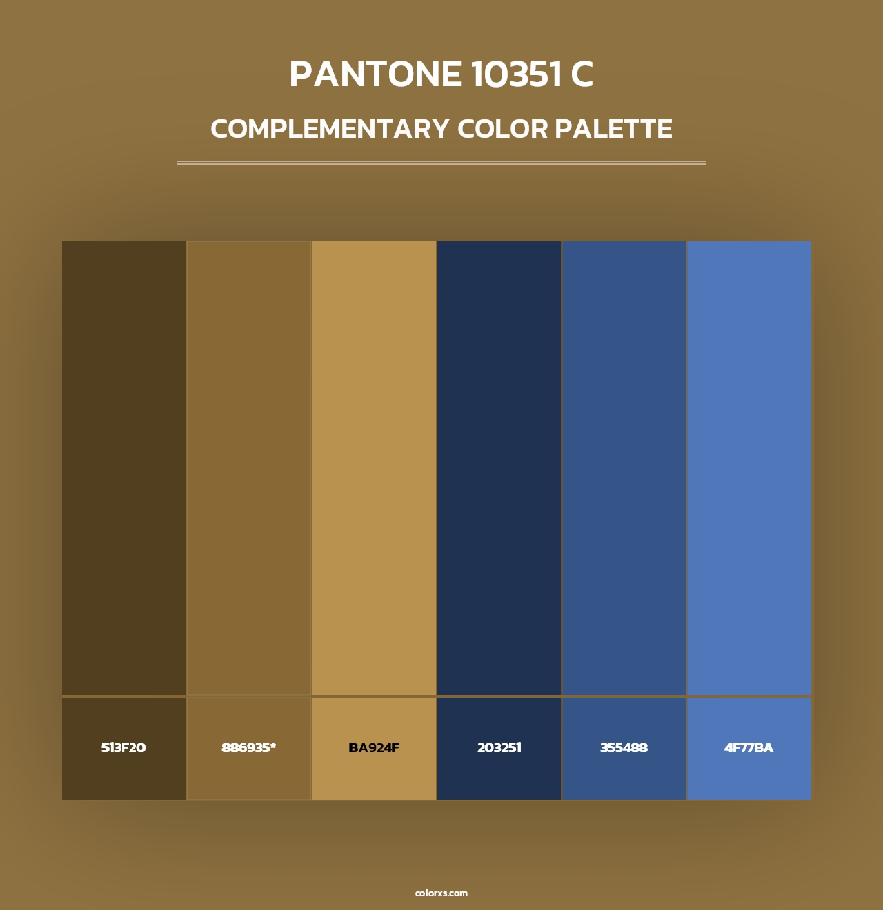 PANTONE 10351 C - Complementary Color Palette