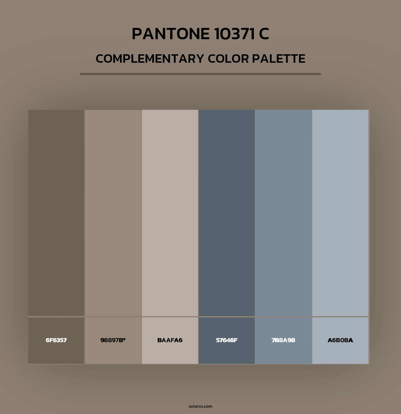 PANTONE 10371 C - Complementary Color Palette