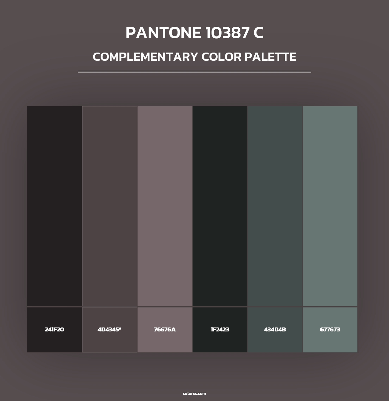 PANTONE 10387 C - Complementary Color Palette