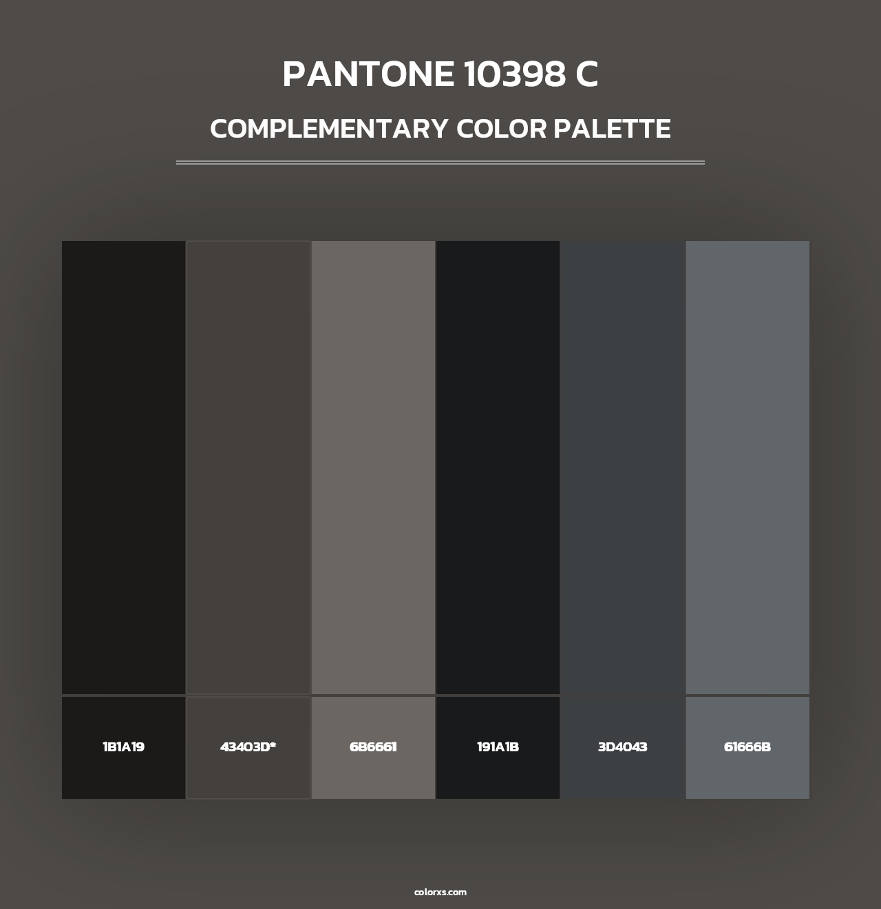 PANTONE 10398 C - Complementary Color Palette