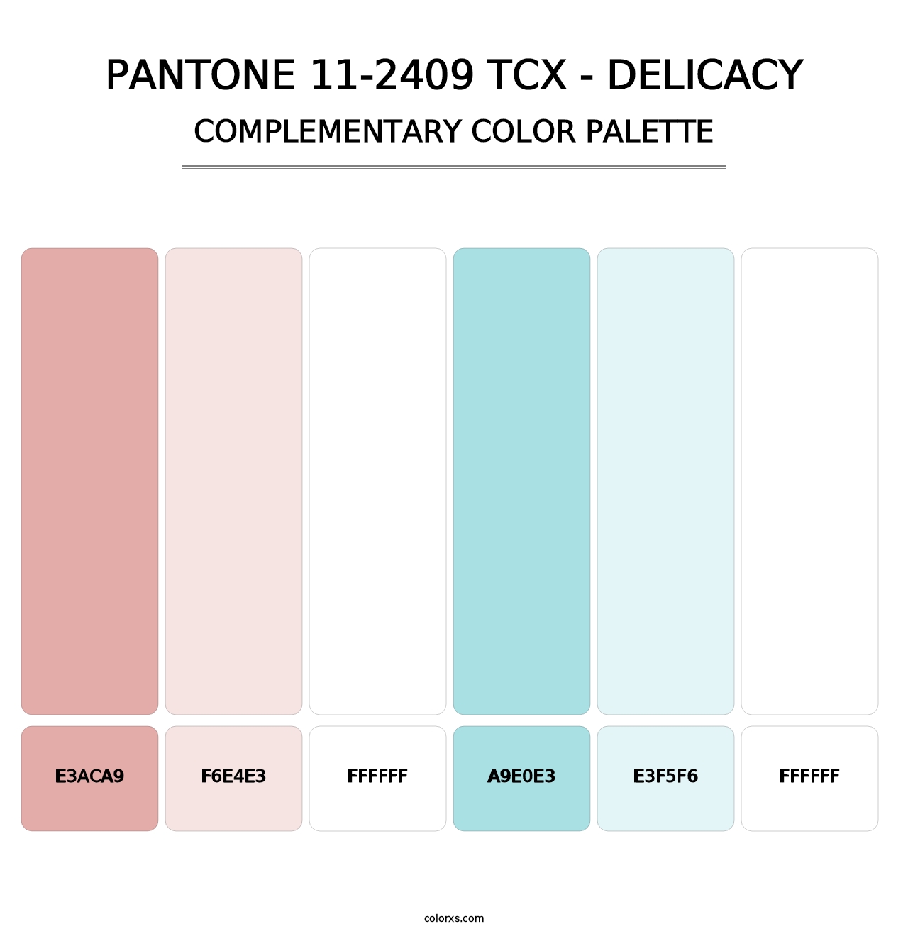 PANTONE 11-2409 TCX - Delicacy - Complementary Color Palette
