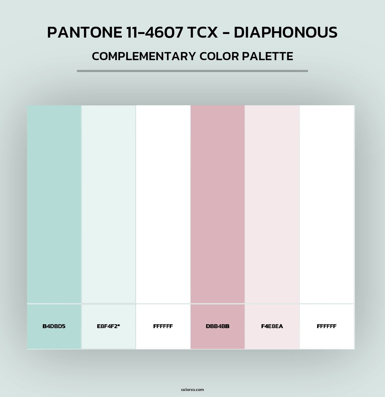 PANTONE 11-4607 TCX - Diaphonous - Complementary Color Palette