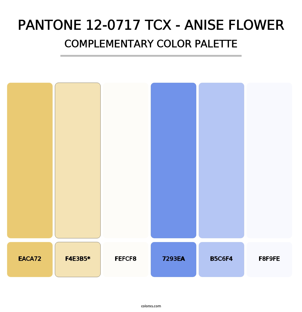 PANTONE 12-0717 TCX - Anise Flower - Complementary Color Palette