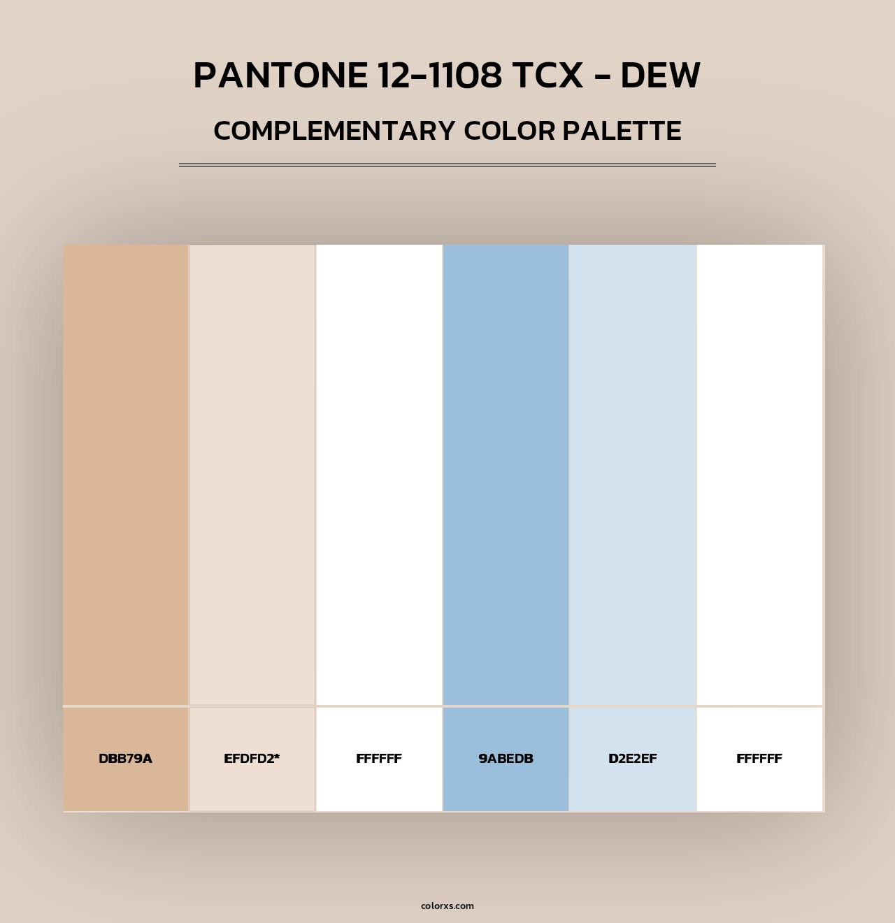 PANTONE 12-1108 TCX - Dew - Complementary Color Palette