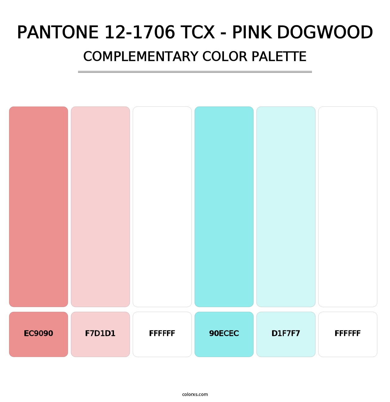 PANTONE 12-1706 TCX - Pink Dogwood - Complementary Color Palette