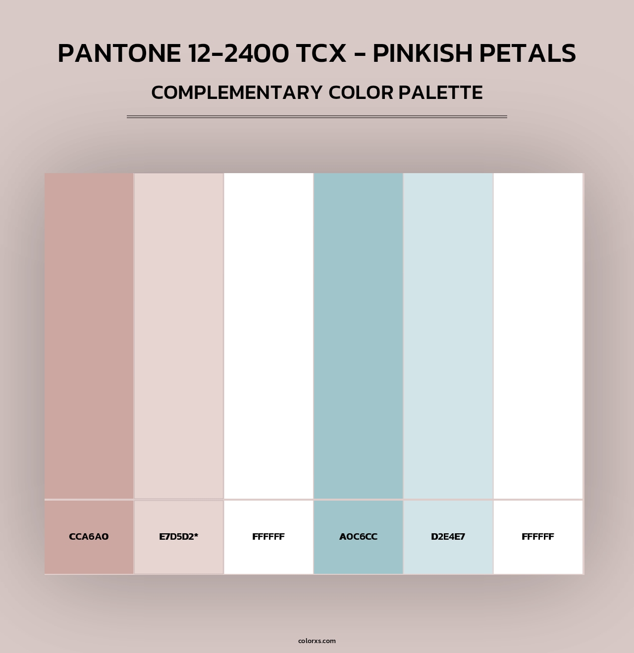 PANTONE 12-2400 TCX - Pinkish Petals - Complementary Color Palette