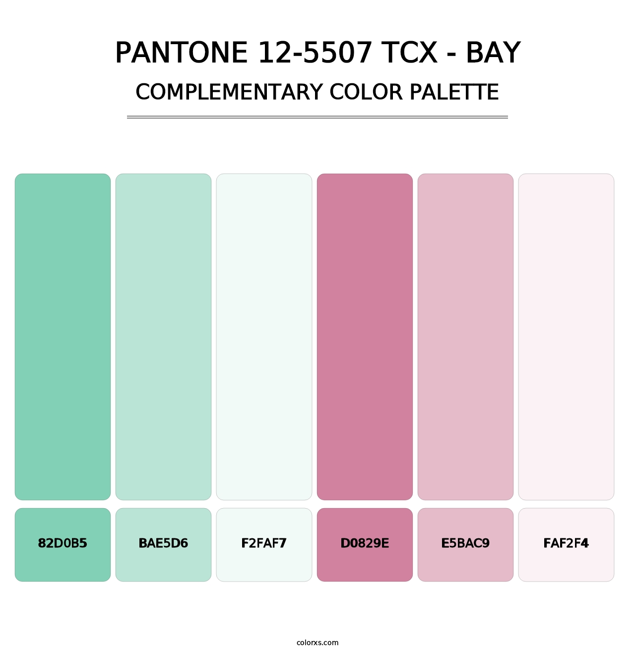 PANTONE 12-5507 TCX - Bay - Complementary Color Palette