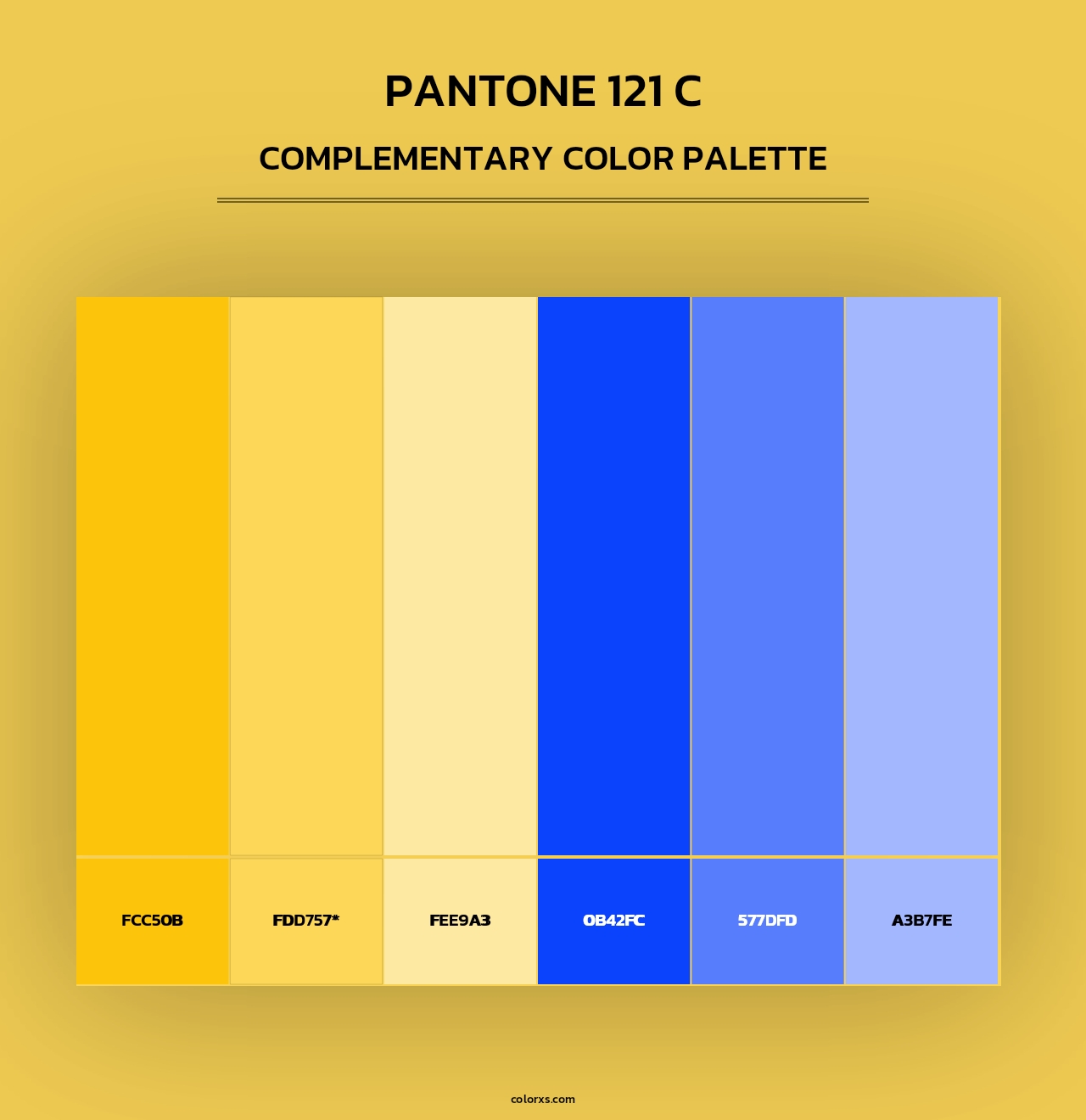 PANTONE 121 C - Complementary Color Palette