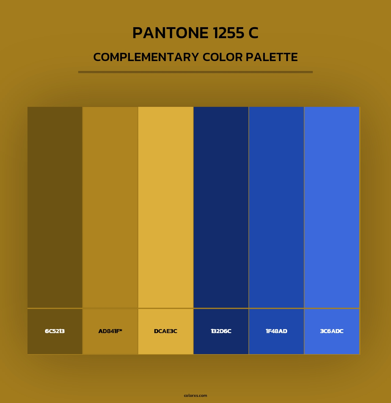 PANTONE 1255 C - Complementary Color Palette