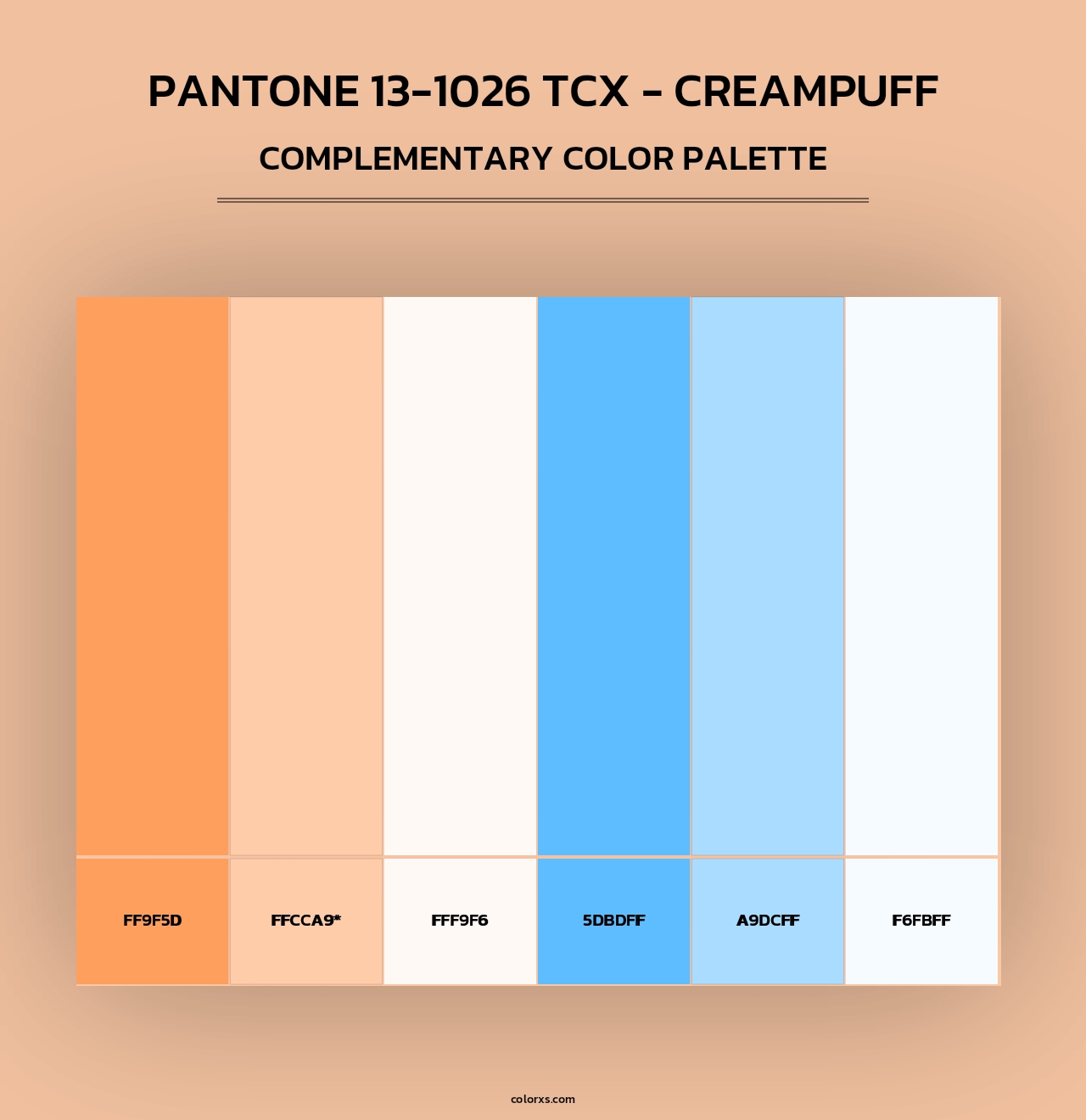 PANTONE 13-1026 TCX - Creampuff - Complementary Color Palette