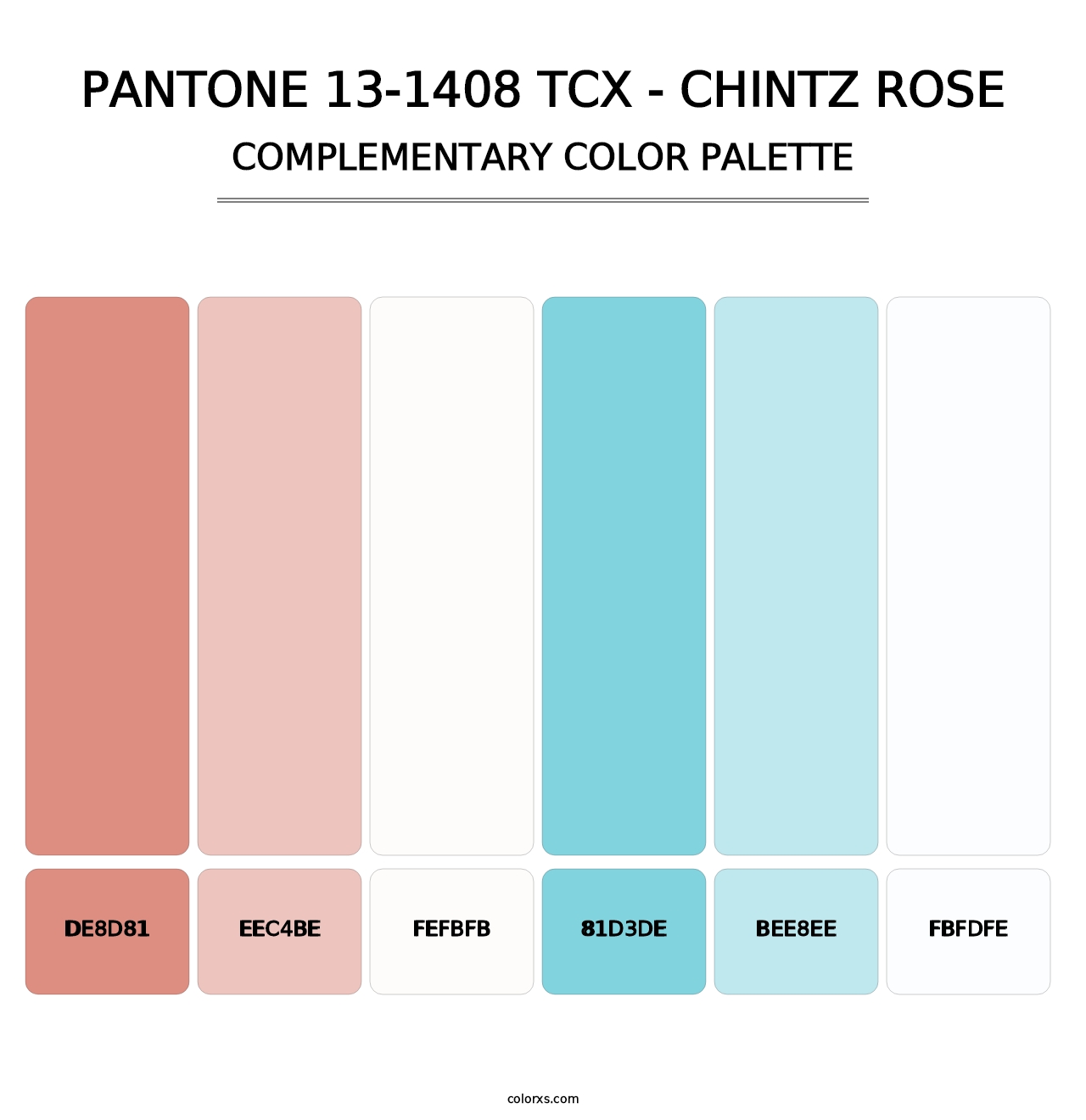 PANTONE 13-1408 TCX - Chintz Rose - Complementary Color Palette