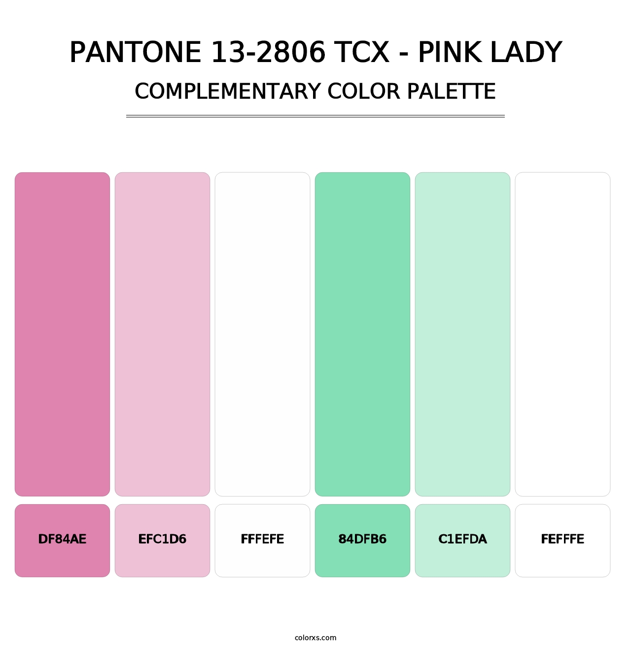 PANTONE 13-2806 TCX - Pink Lady - Complementary Color Palette