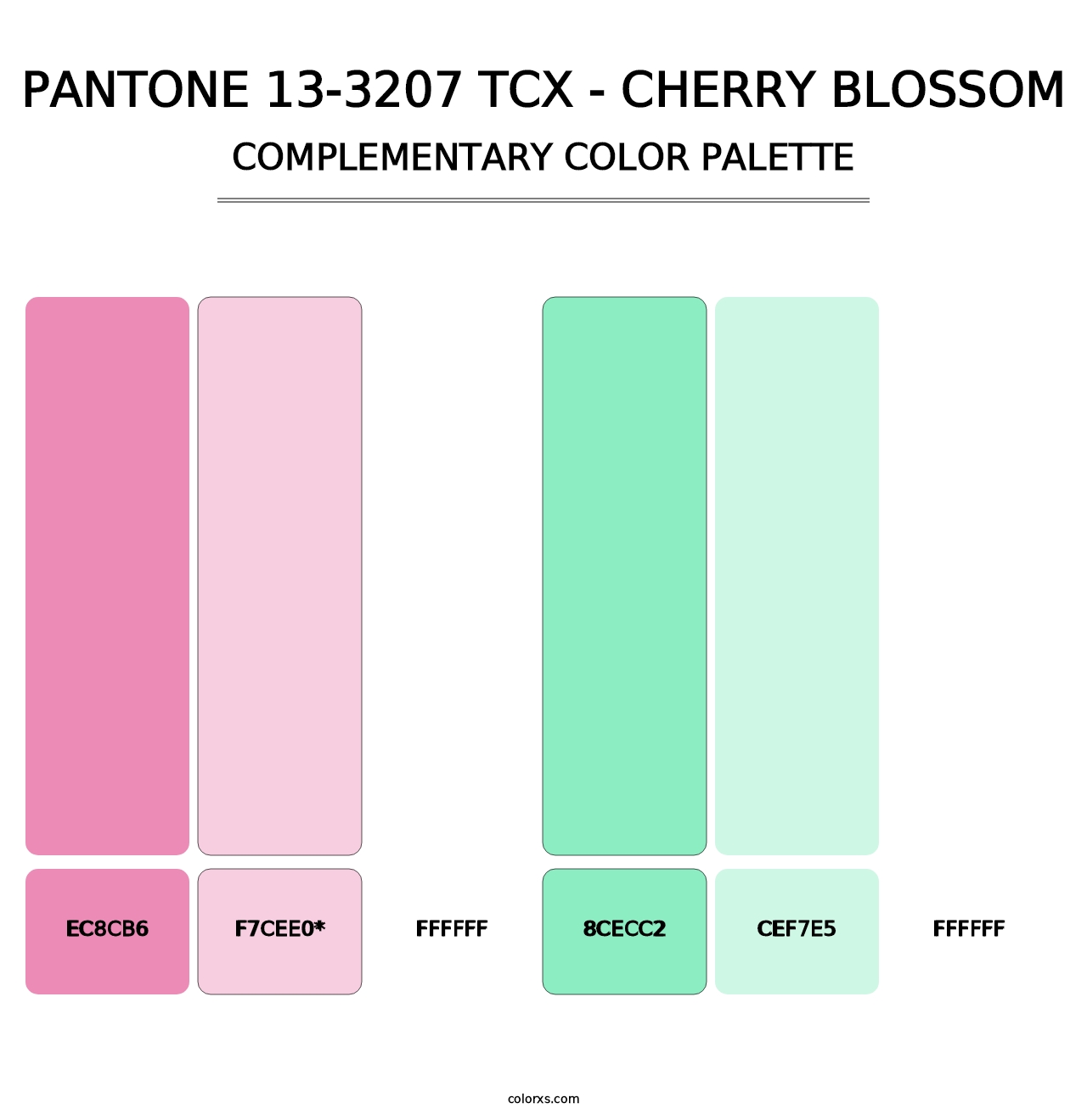PANTONE 13-3207 TCX - Cherry Blossom - Complementary Color Palette