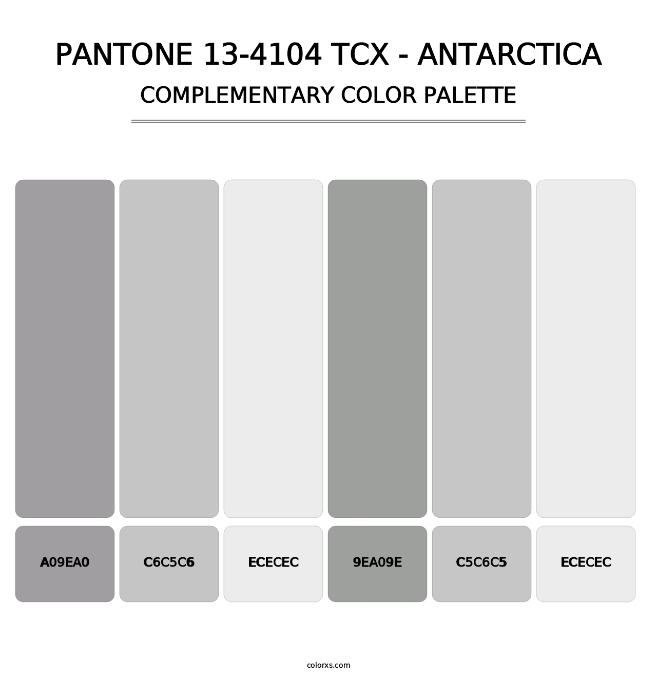 PANTONE 13-4104 TCX - Antarctica - Complementary Color Palette