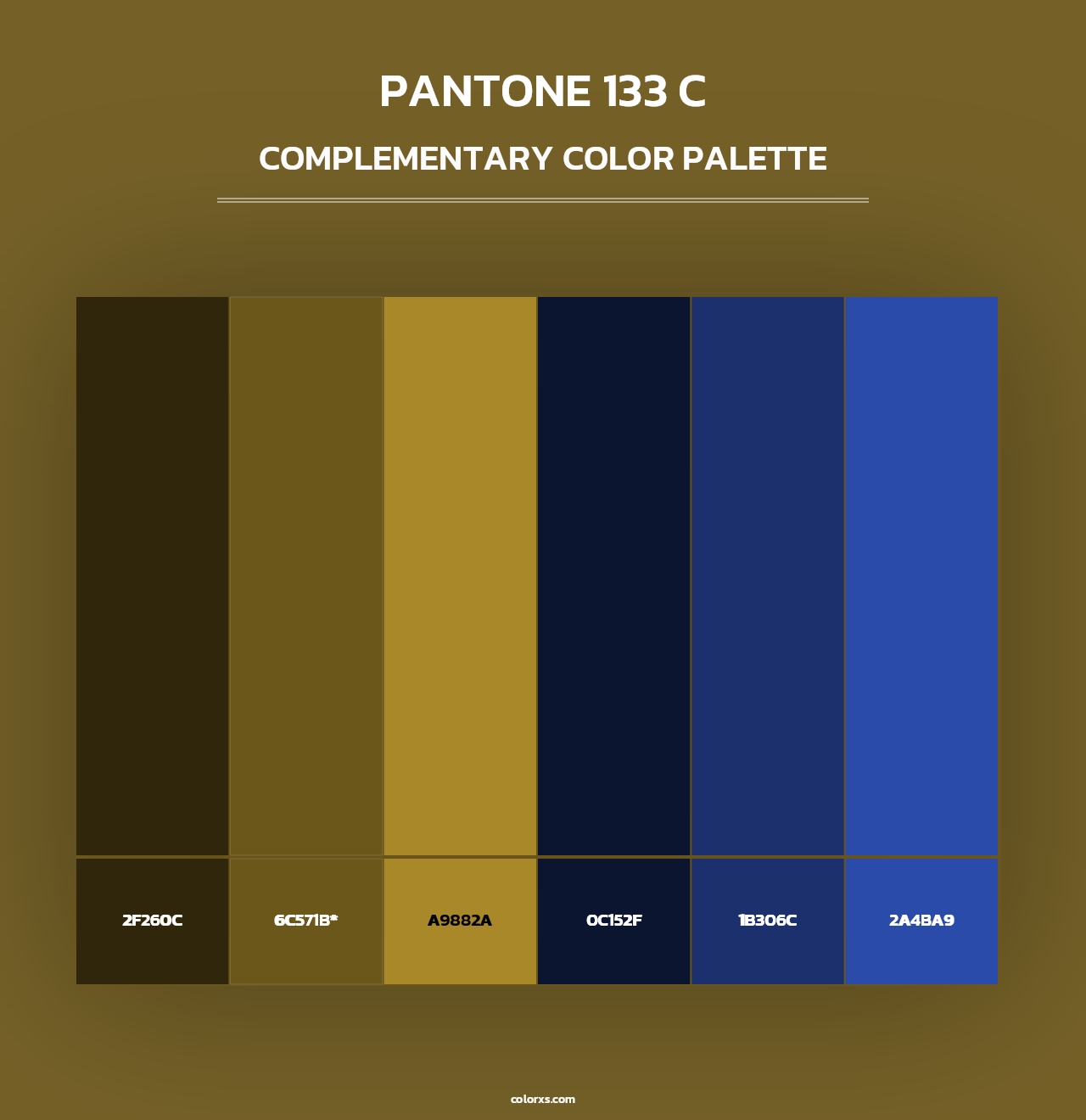 PANTONE 133 C - Complementary Color Palette