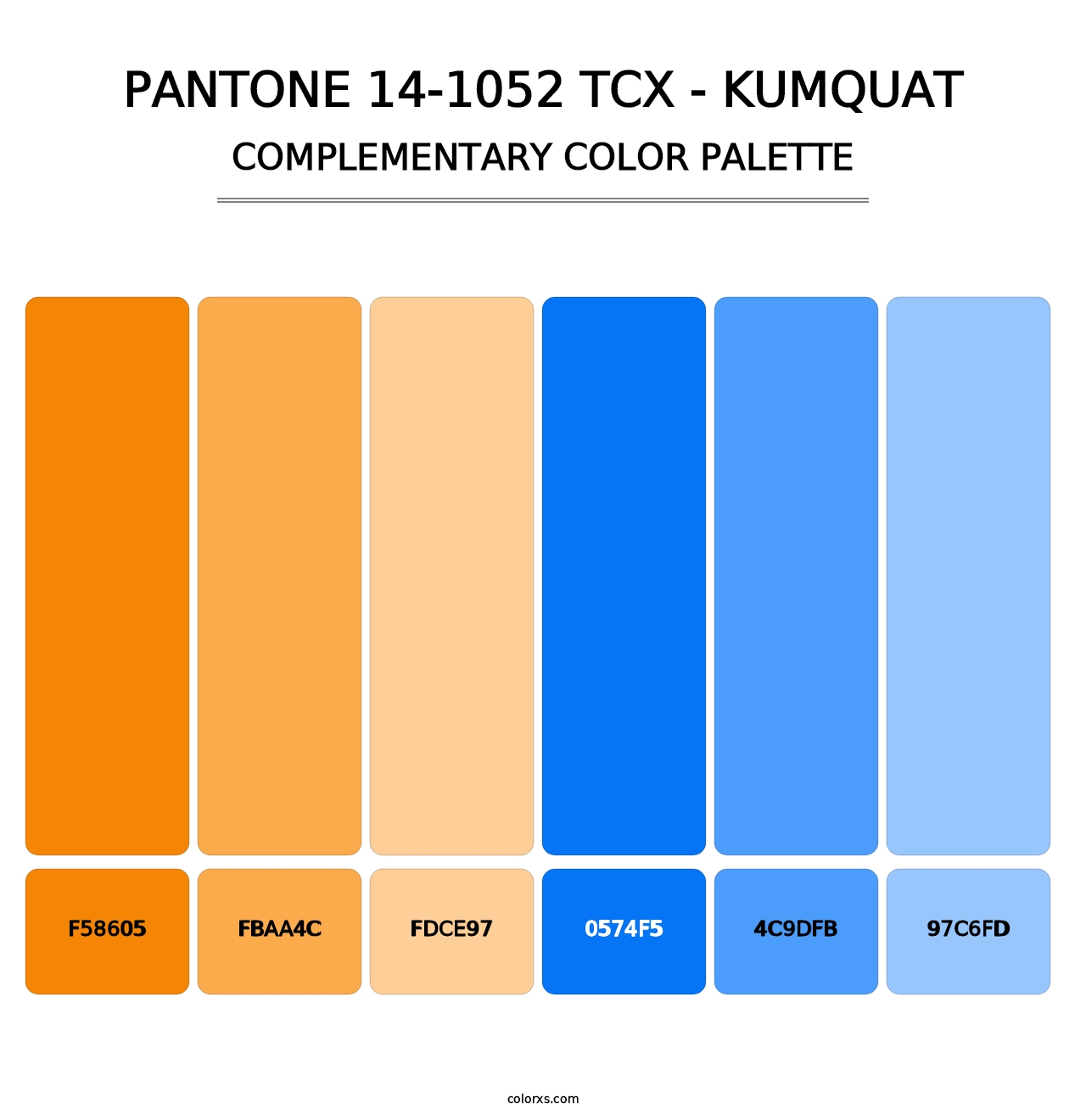 PANTONE 14-1052 TCX - Kumquat - Complementary Color Palette