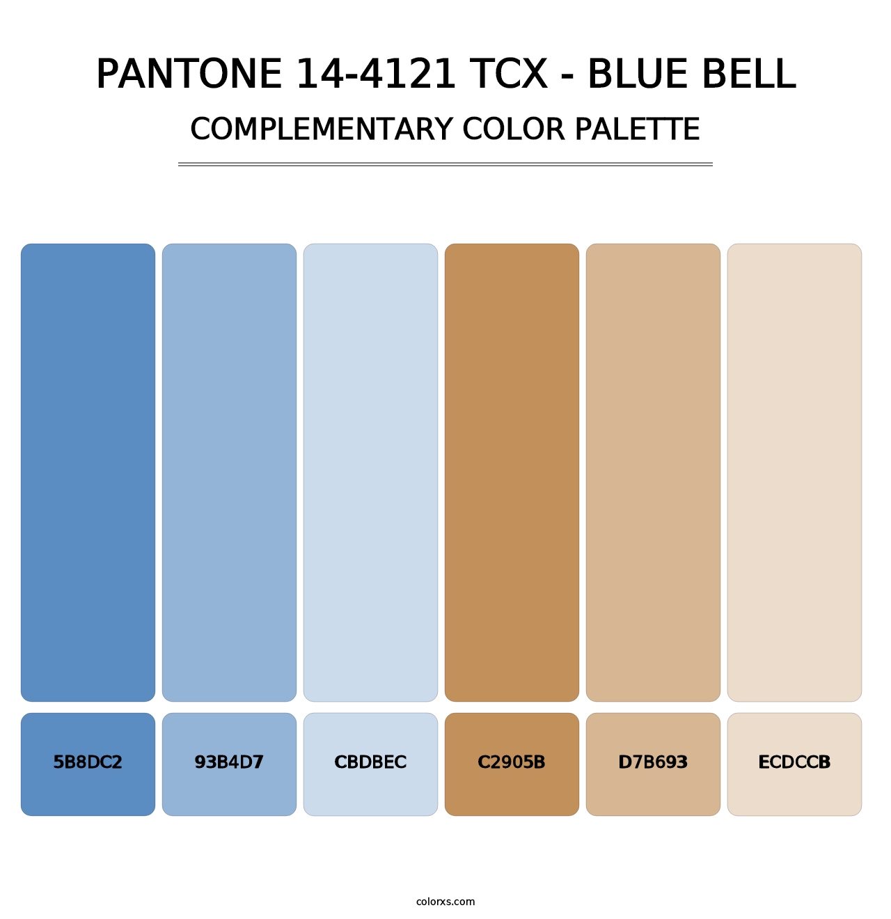 PANTONE 14-4121 TCX - Blue Bell - Complementary Color Palette