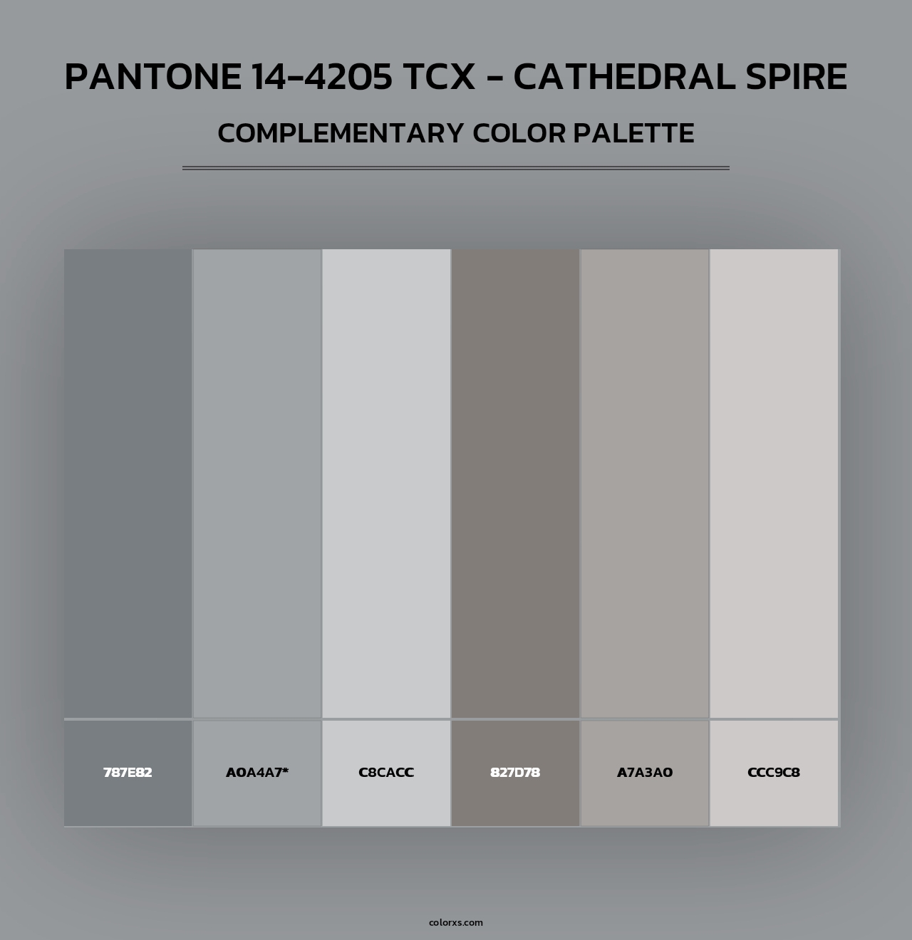 PANTONE 14-4205 TCX - Cathedral Spire - Complementary Color Palette