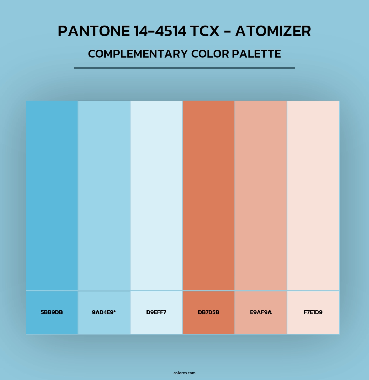 PANTONE 14-4514 TCX - Atomizer - Complementary Color Palette