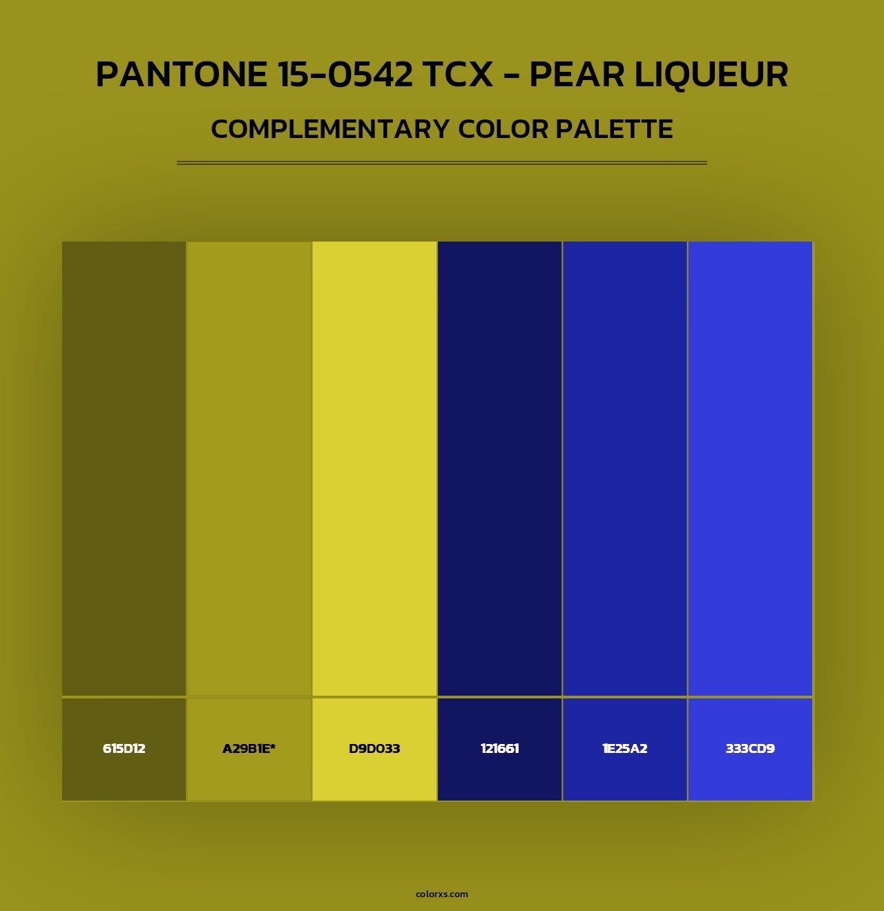 PANTONE 15-0542 TCX - Pear Liqueur - Complementary Color Palette