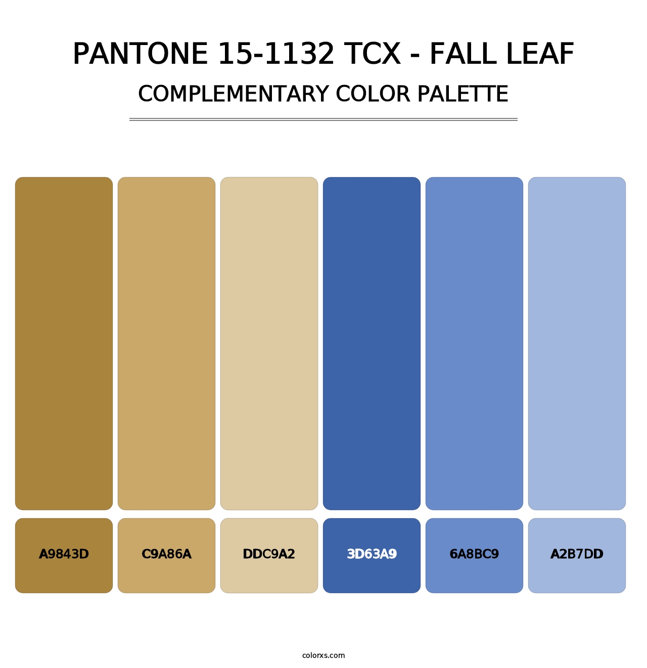 PANTONE 15-1132 TCX - Fall Leaf - Complementary Color Palette