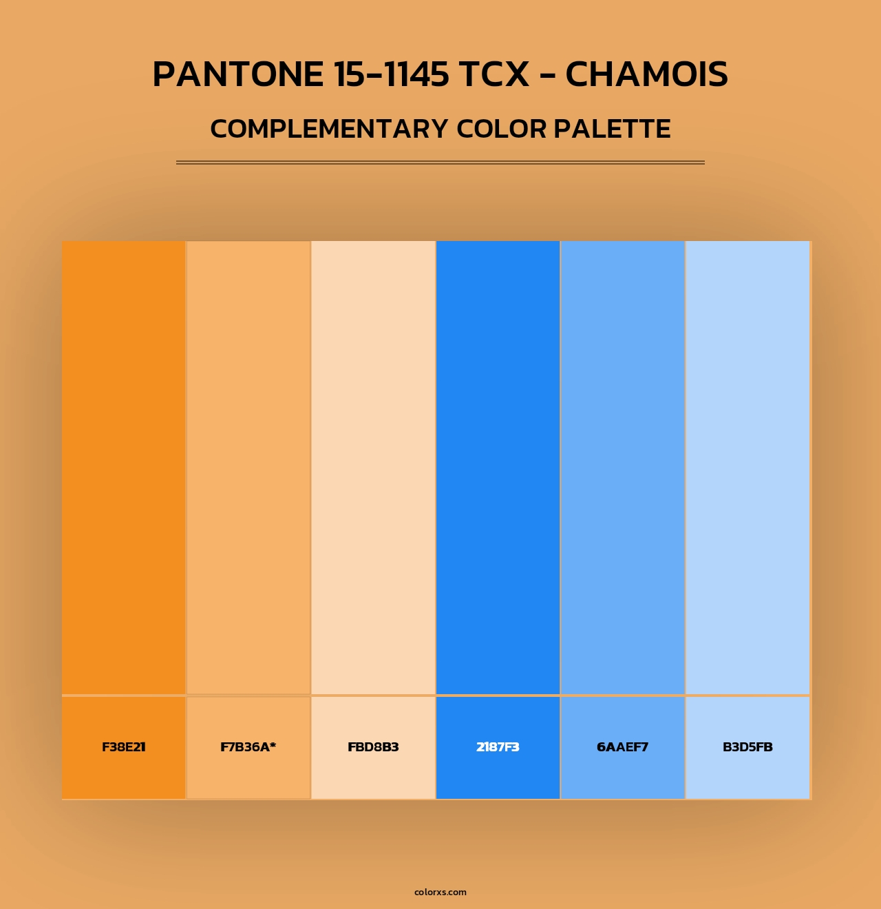 PANTONE 15-1145 TCX - Chamois - Complementary Color Palette