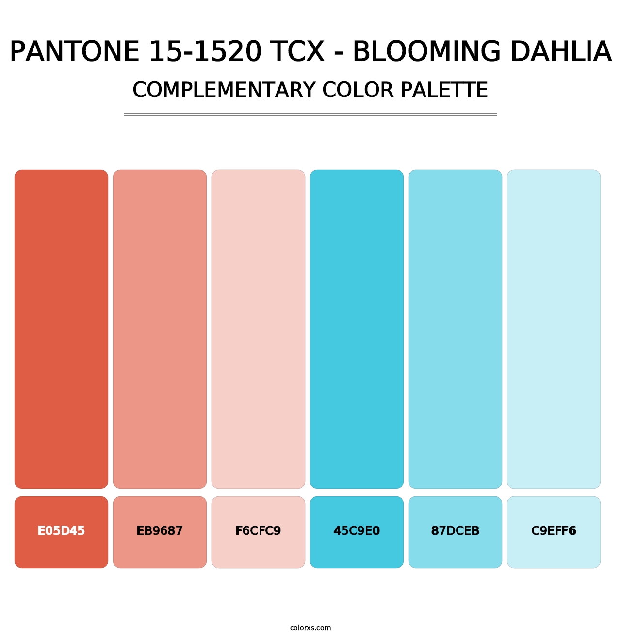 PANTONE 15-1520 TCX - Blooming Dahlia - Complementary Color Palette