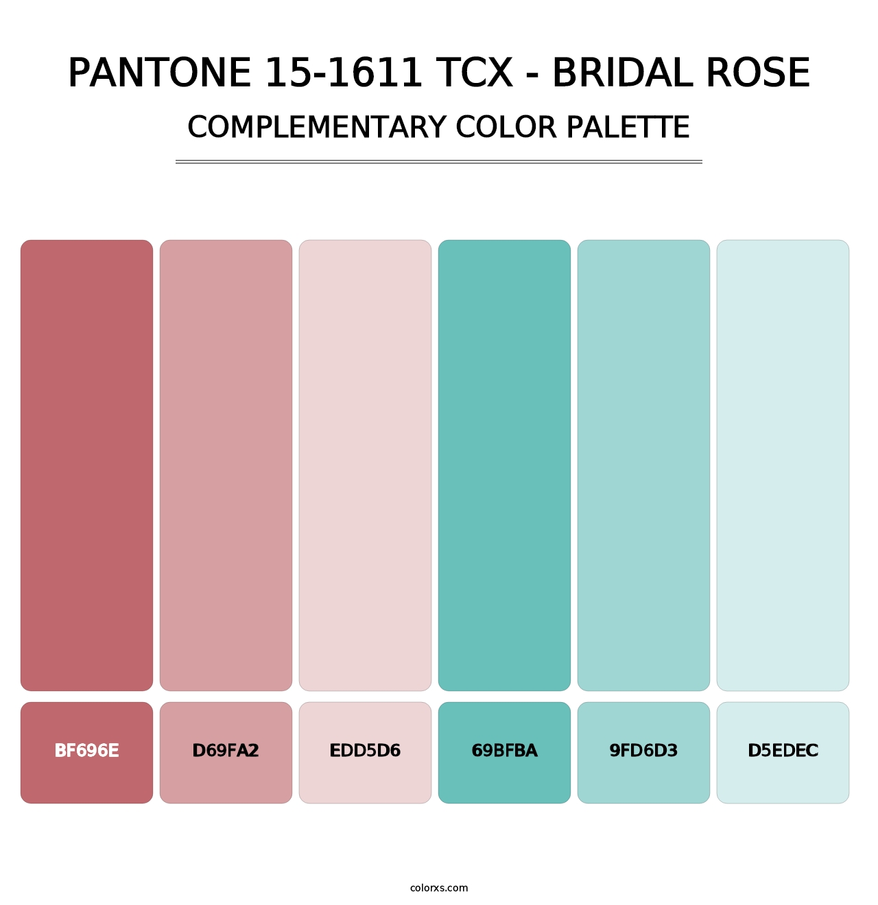 PANTONE 15-1611 TCX - Bridal Rose - Complementary Color Palette