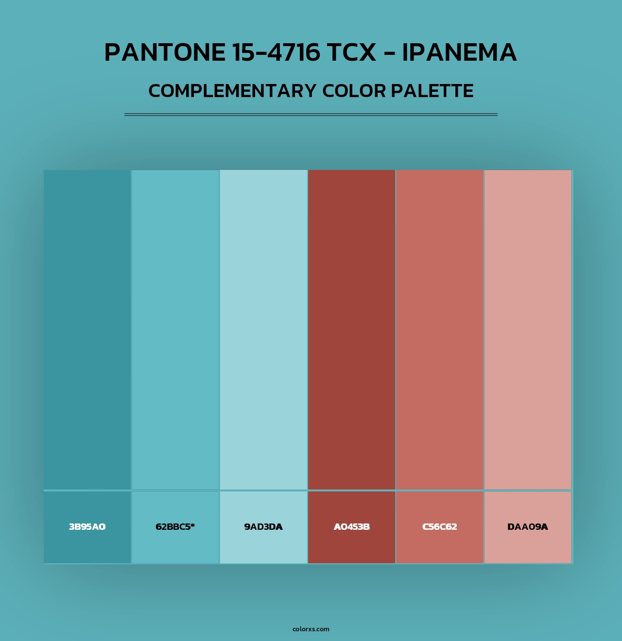 PANTONE 15-4716 TCX - Ipanema - Complementary Color Palette