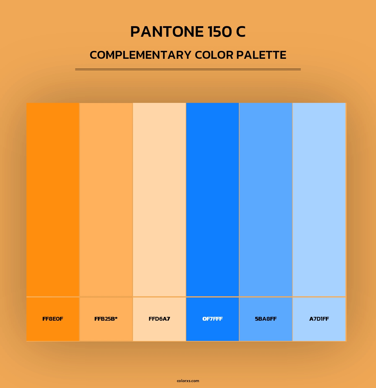 PANTONE 150 C - Complementary Color Palette