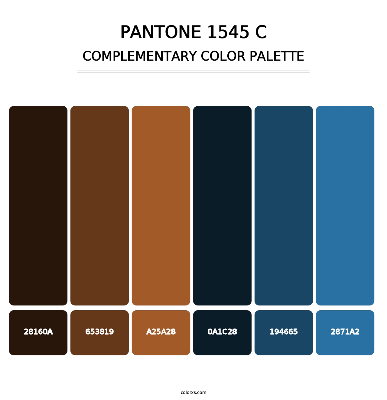 PANTONE 1545 C - Complementary Color Palette