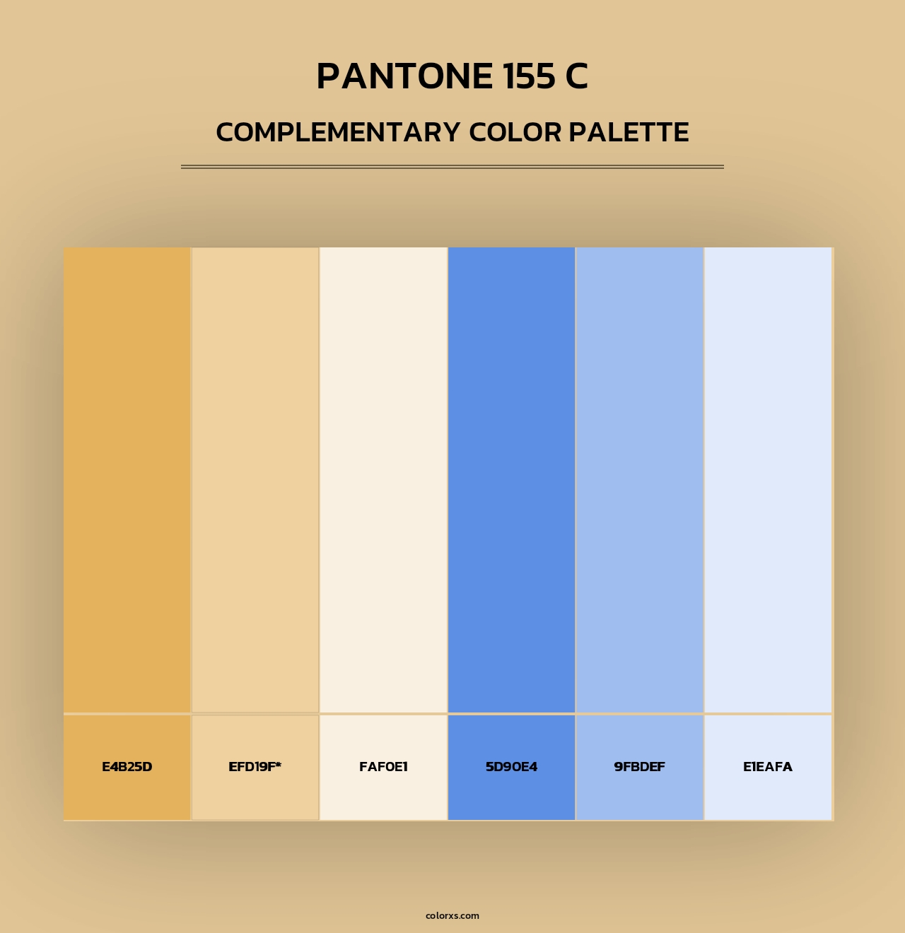 PANTONE 155 C - Complementary Color Palette