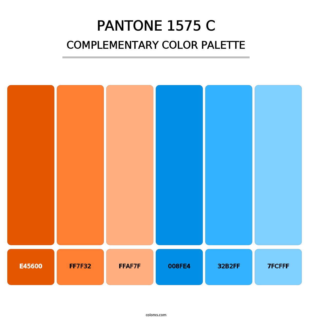 PANTONE 1575 C - Complementary Color Palette