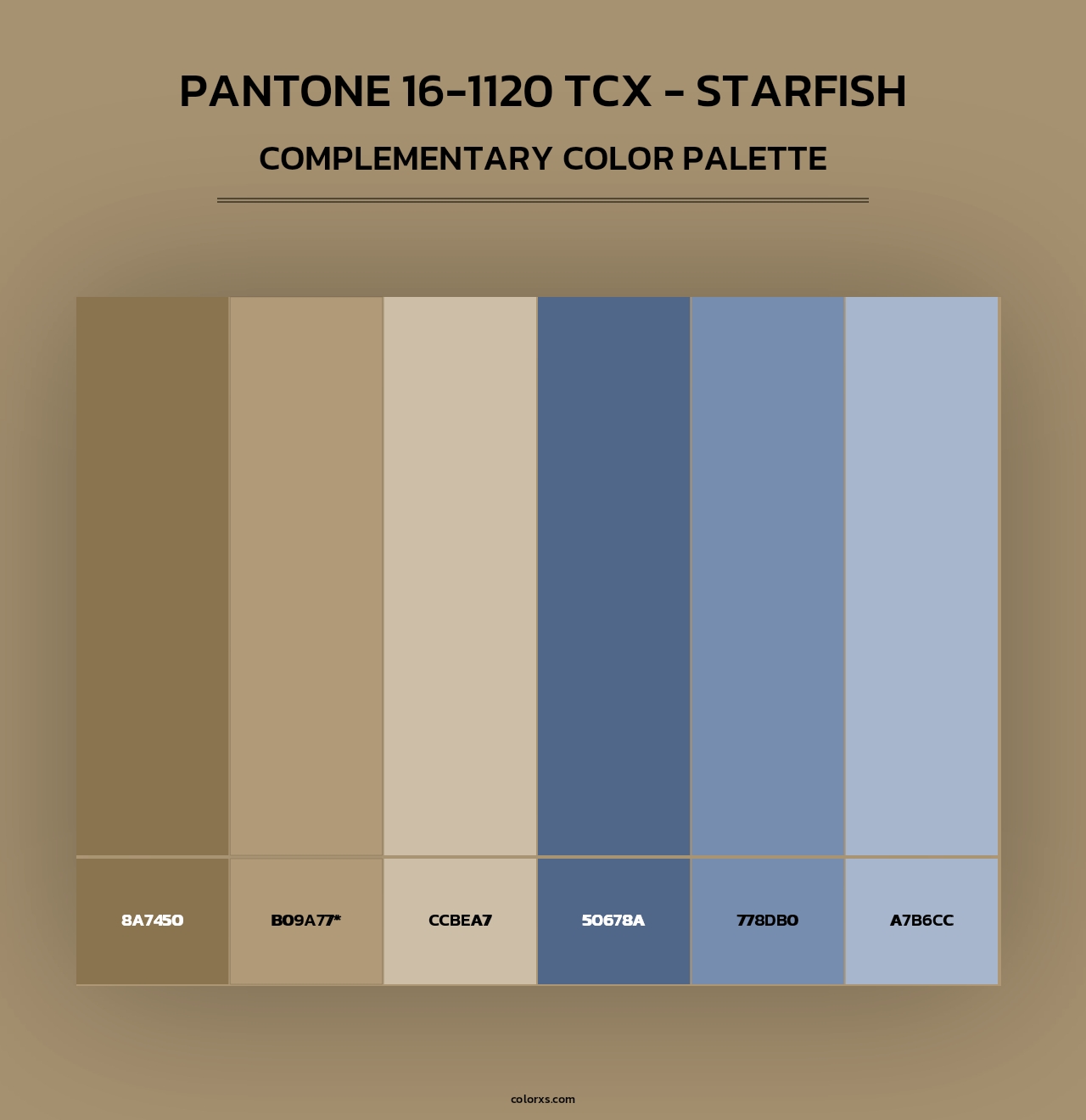 PANTONE 16-1120 TCX - Starfish - Complementary Color Palette