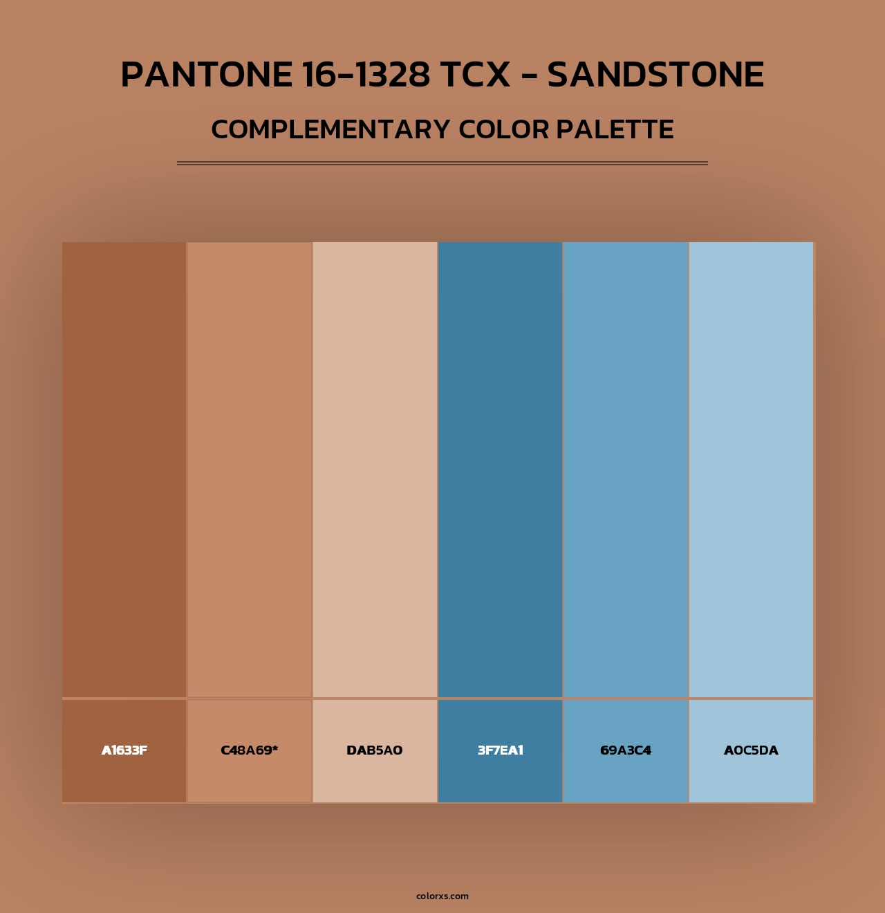PANTONE 16-1328 TCX - Sandstone - Complementary Color Palette
