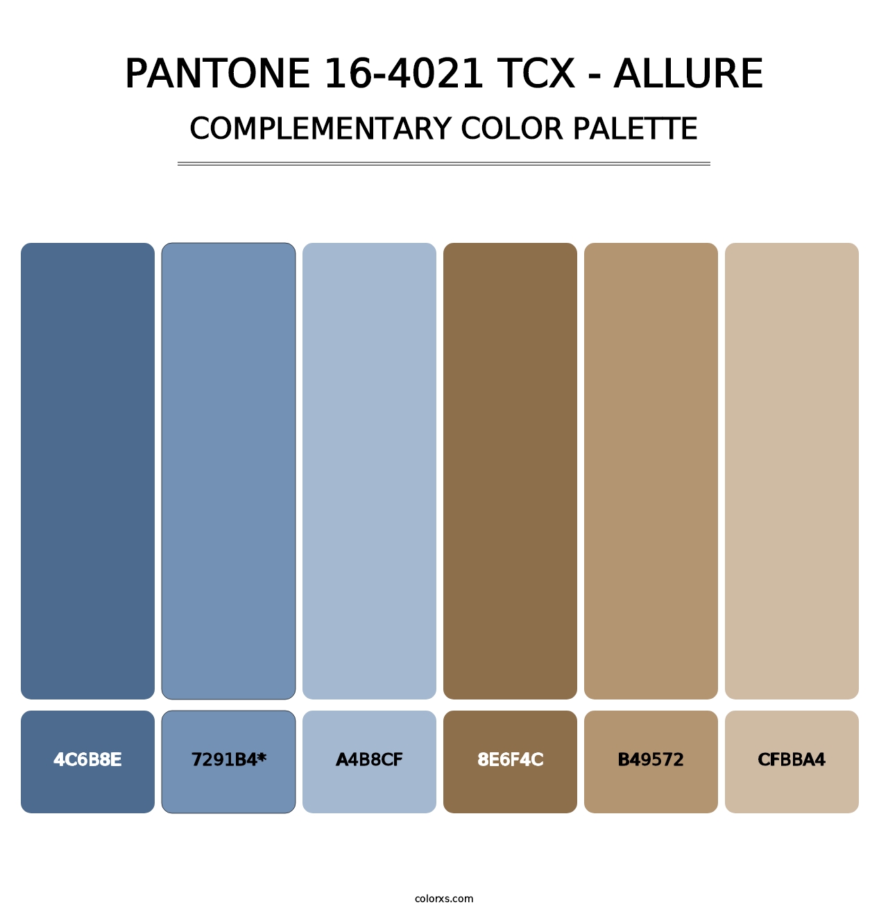 PANTONE 16-4021 TCX - Allure - Complementary Color Palette