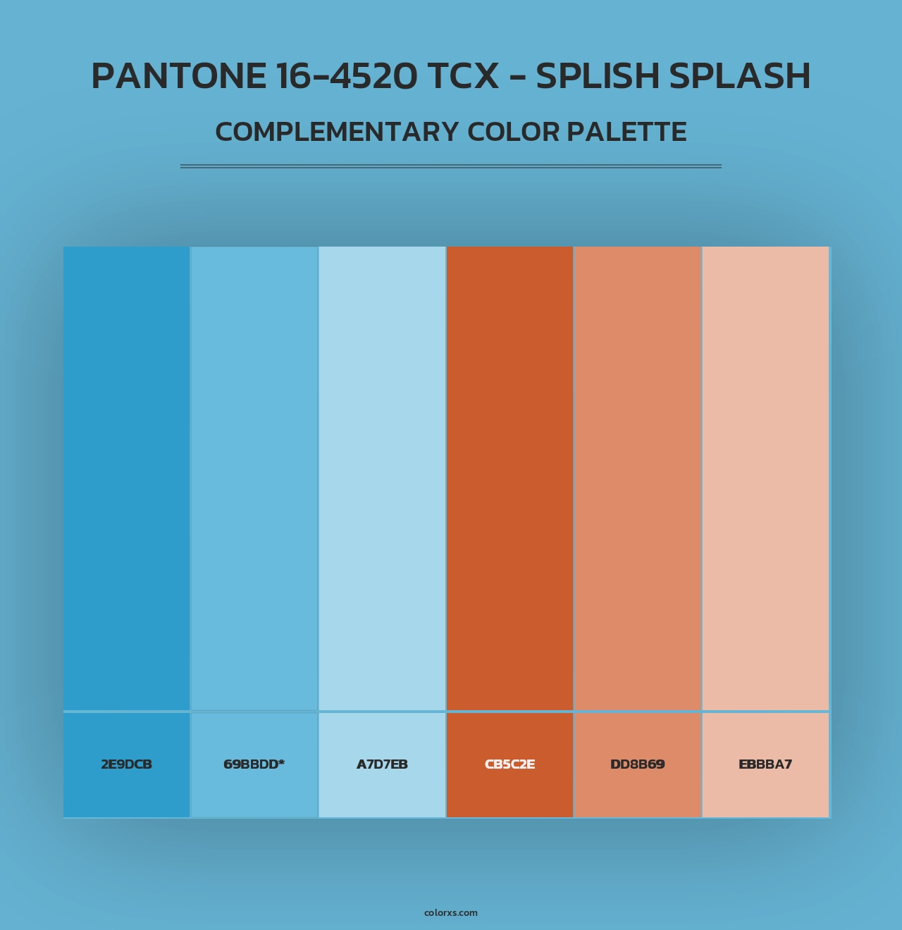 PANTONE 16-4520 TCX - Splish Splash - Complementary Color Palette