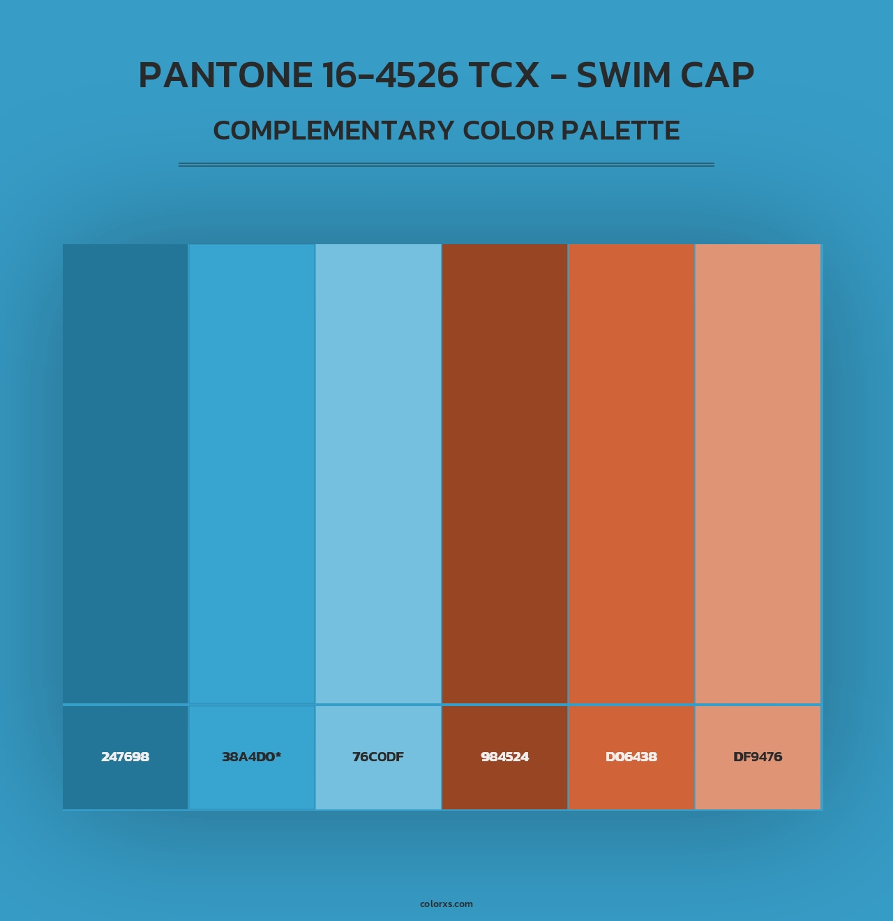 PANTONE 16-4526 TCX - Swim Cap - Complementary Color Palette