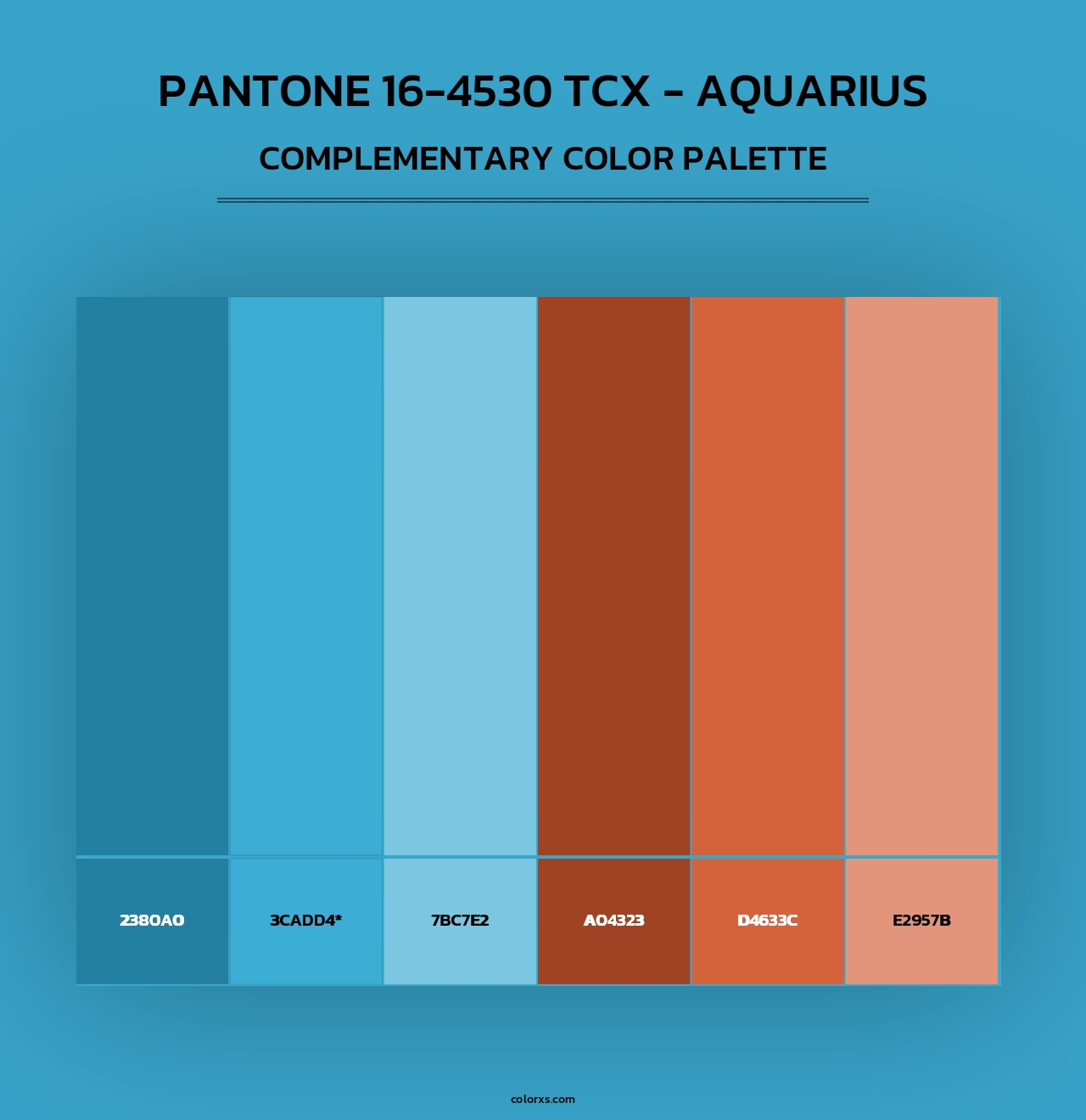 PANTONE 16-4530 TCX - Aquarius - Complementary Color Palette