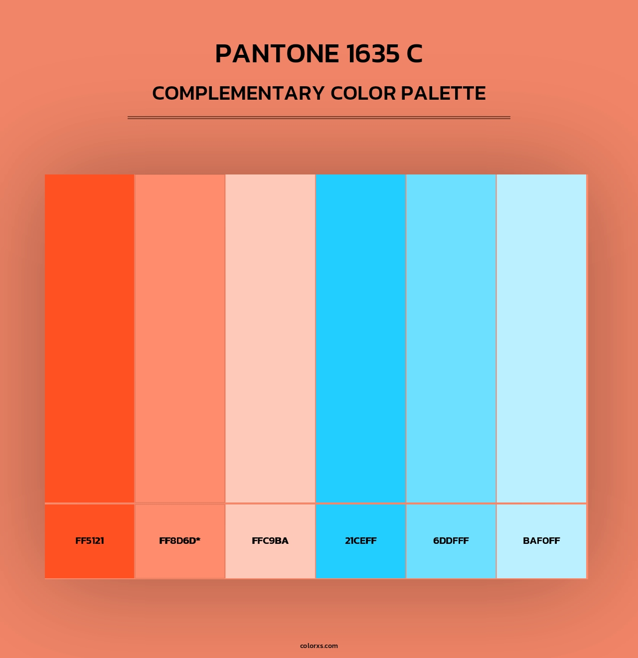 PANTONE 1635 C - Complementary Color Palette