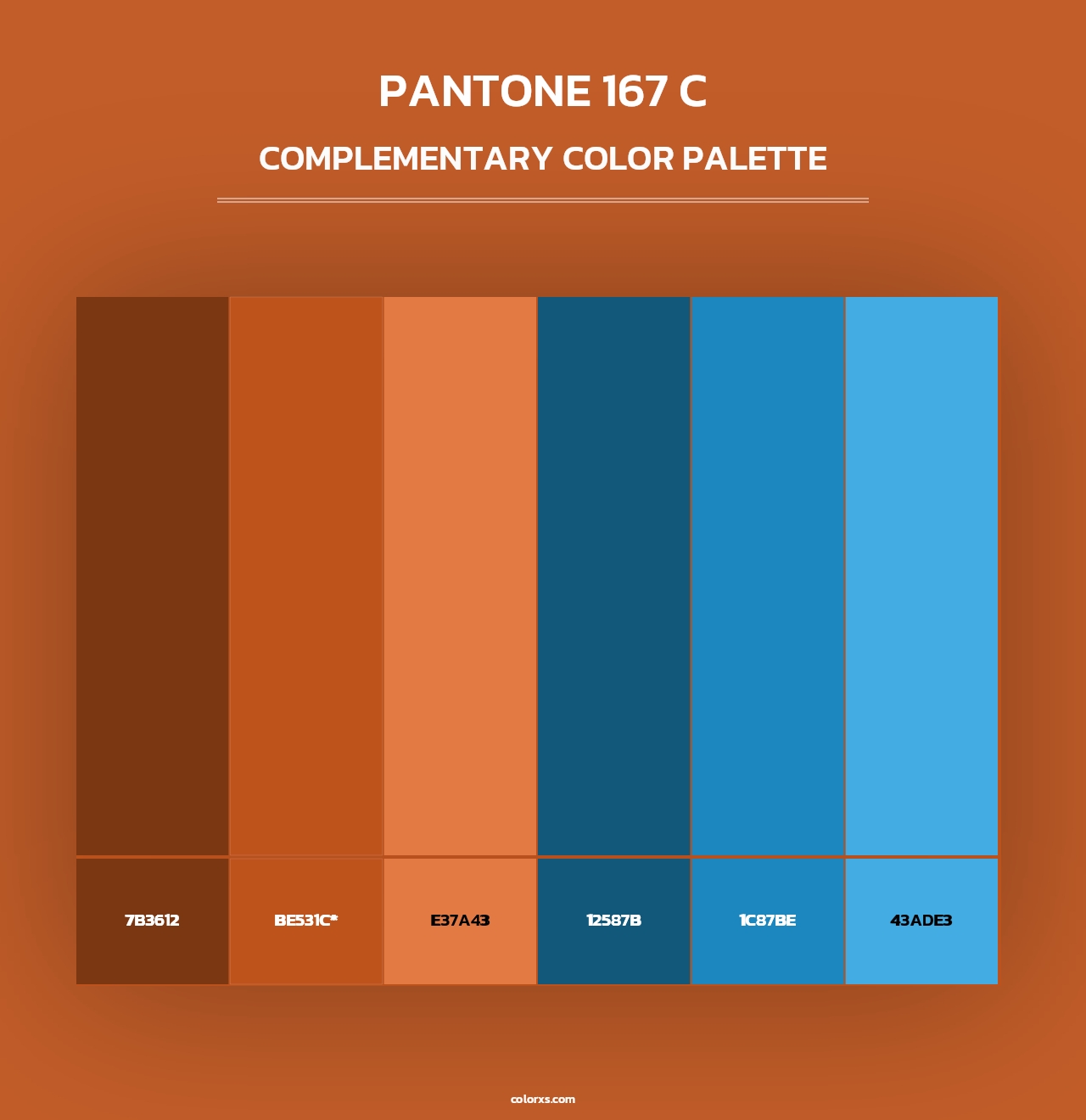 PANTONE 167 C - Complementary Color Palette