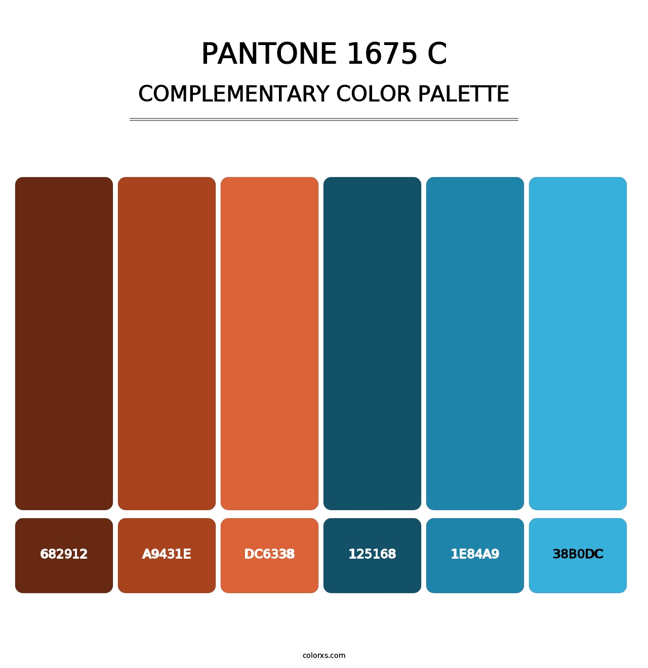 PANTONE 1675 C - Complementary Color Palette