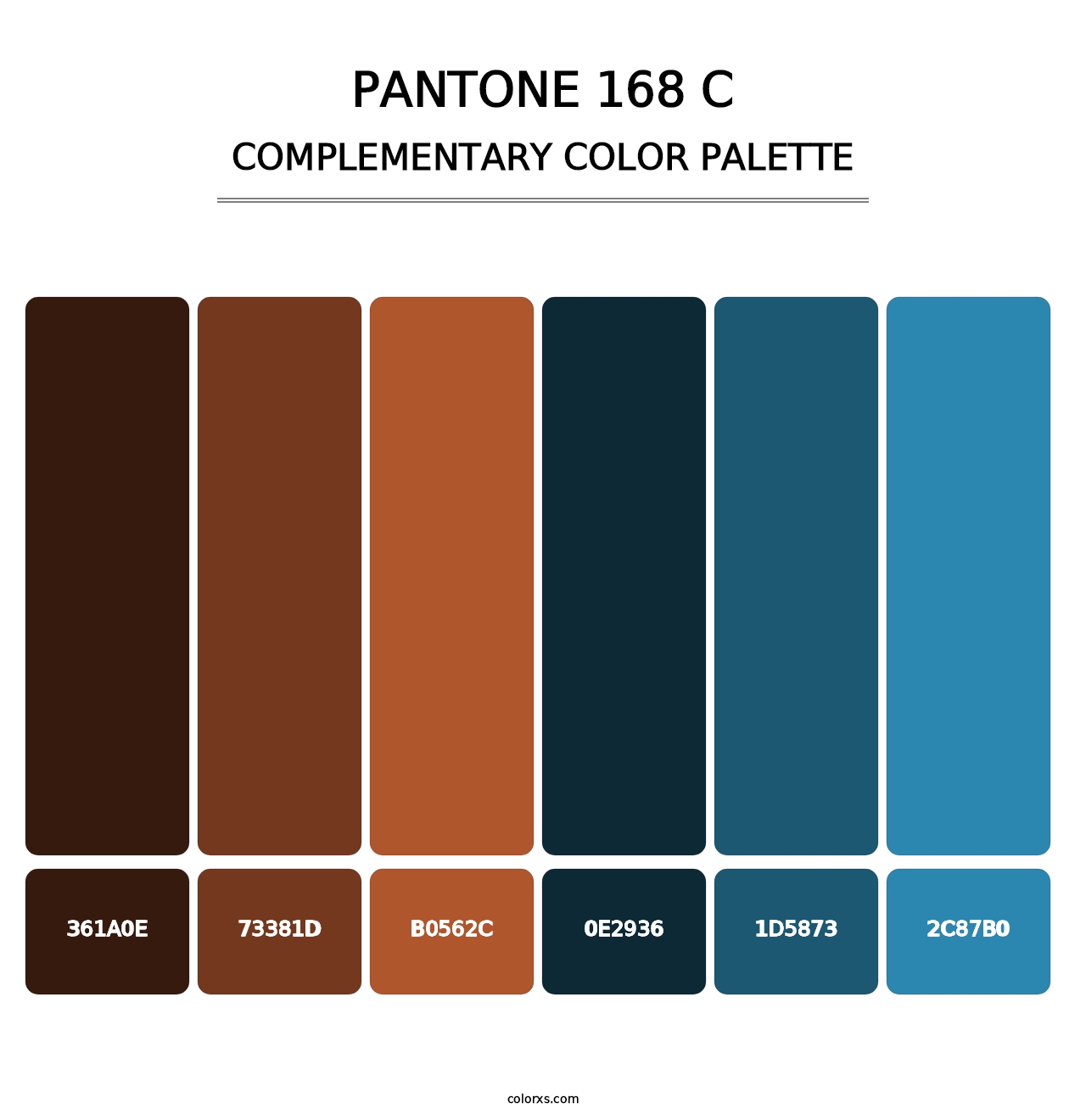 PANTONE 168 C - Complementary Color Palette