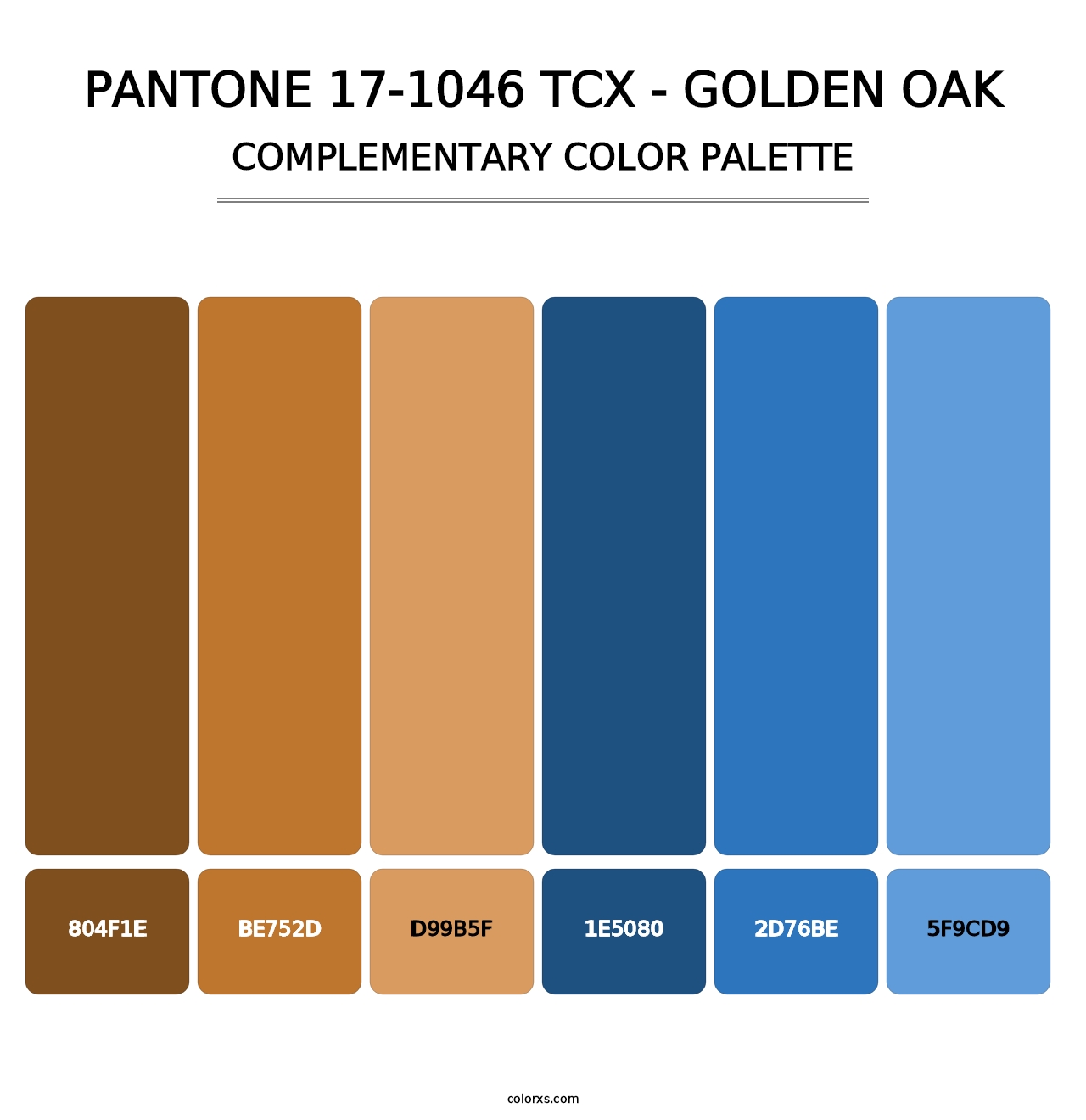 PANTONE 17-1046 TCX - Golden Oak - Complementary Color Palette